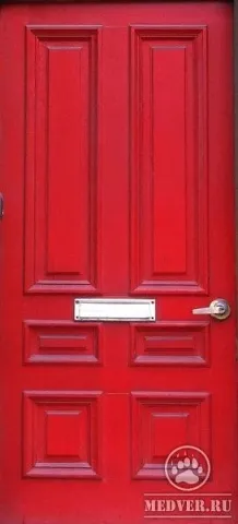 Красная входная дверь - 1
